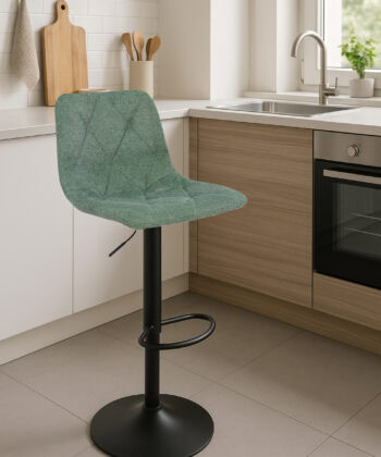 Figa Velvet Bar Stool – Brown Velvet Kitchen Counter Seat