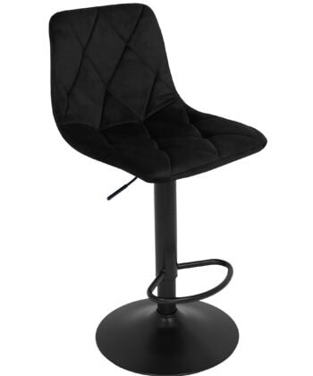 Figa Velvet Bar Stool – Brown Velvet Kitchen Counter Seat