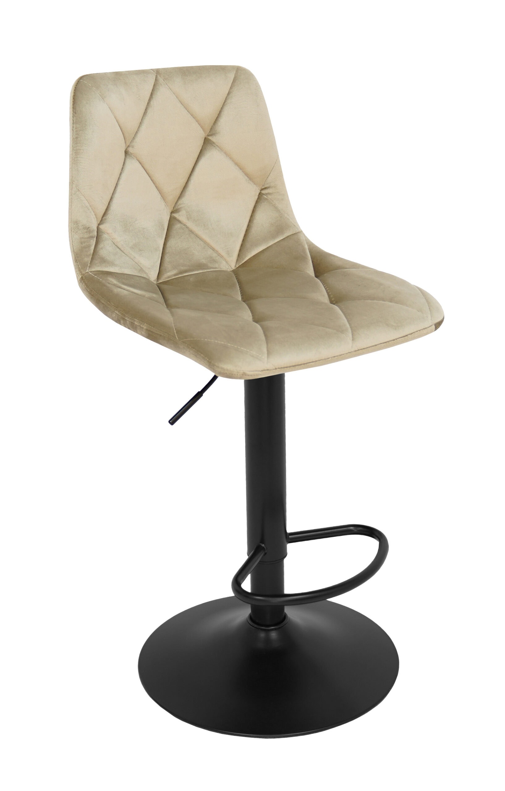 Figa Velvet Bar Stool – Brown Velvet Kitchen Counter Seat