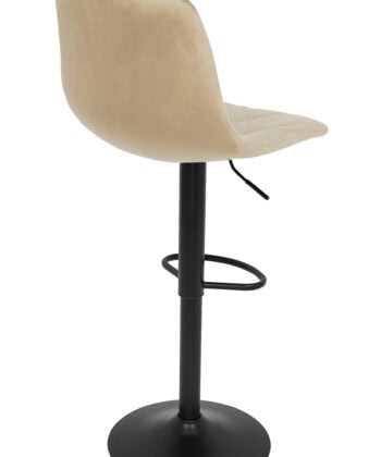 Figa Velvet Bar Stool – Brown Velvet Kitchen Counter Seat