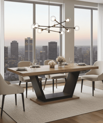 Golden Craft Extendable Dining Table –  140x80+40cm
