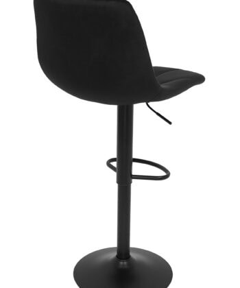 Ivory Luxe Velvet Bar Stool – Adjustable Beige Kitchen Island Chair 45x52x90cm