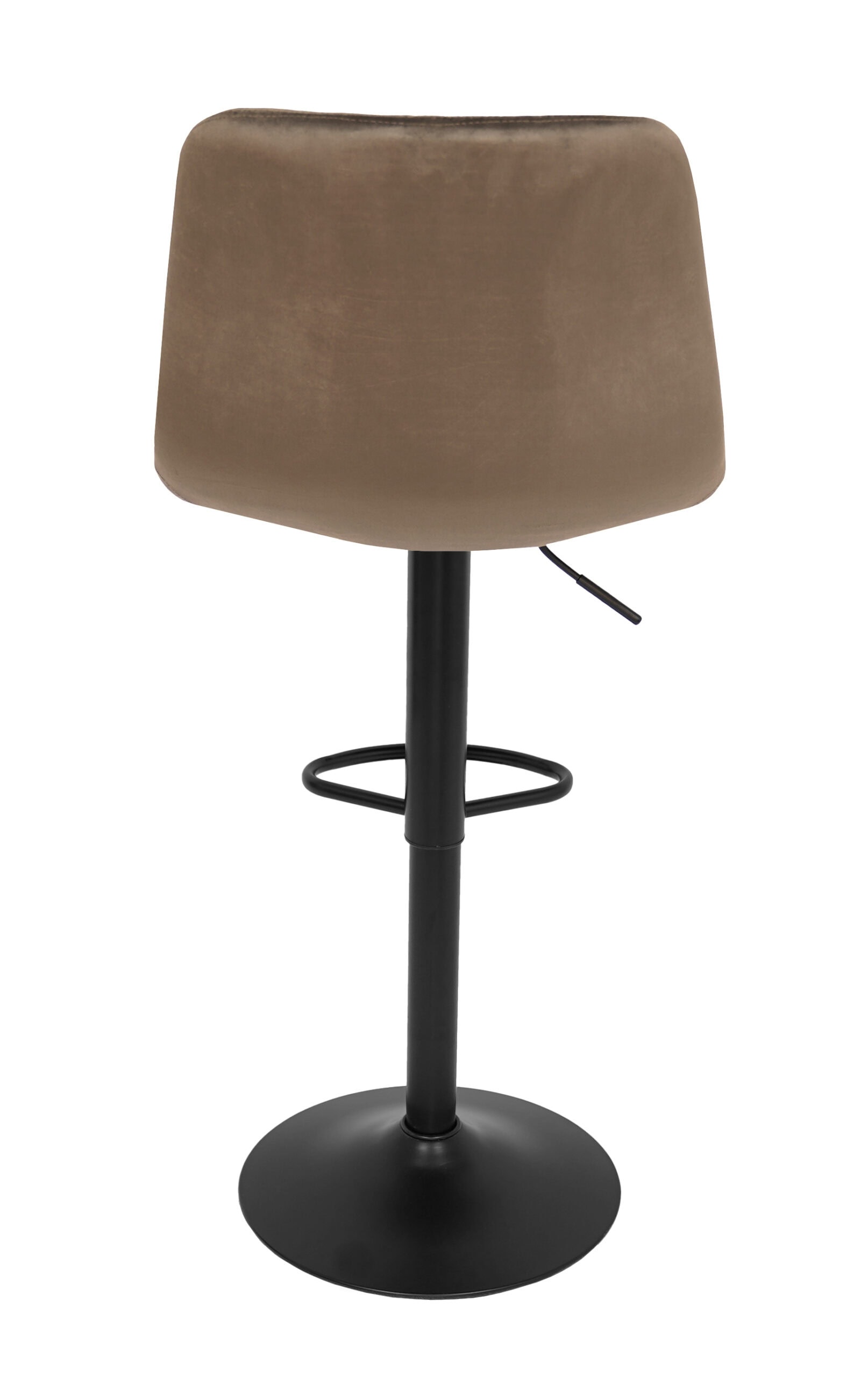 Ivory Luxe Velvet Bar Stool – Adjustable Beige Kitchen Island Chair 45x52x90cm