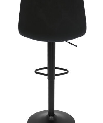 Ivory Luxe Velvet Bar Stool – Adjustable Beige Kitchen Island Chair 45x52x90cm