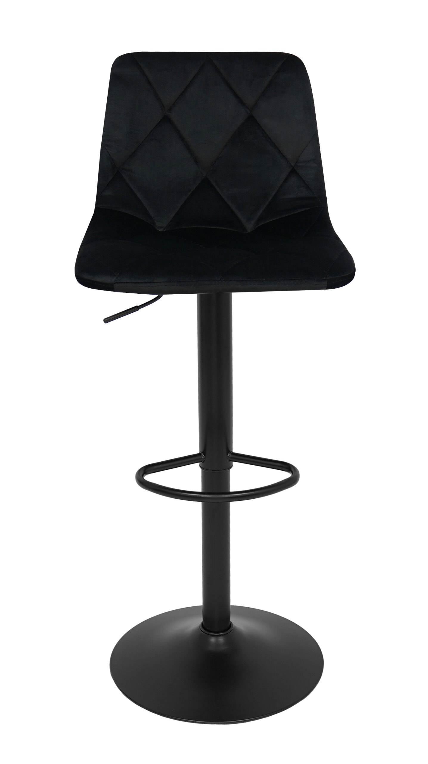 Ivory Luxe Velvet Bar Stool – Adjustable Beige Kitchen Island Chair 45x52x90cm