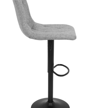 Ivory Luxe Velvet Bar Stool – Adjustable Beige Kitchen Island Chair 45x52x90cm