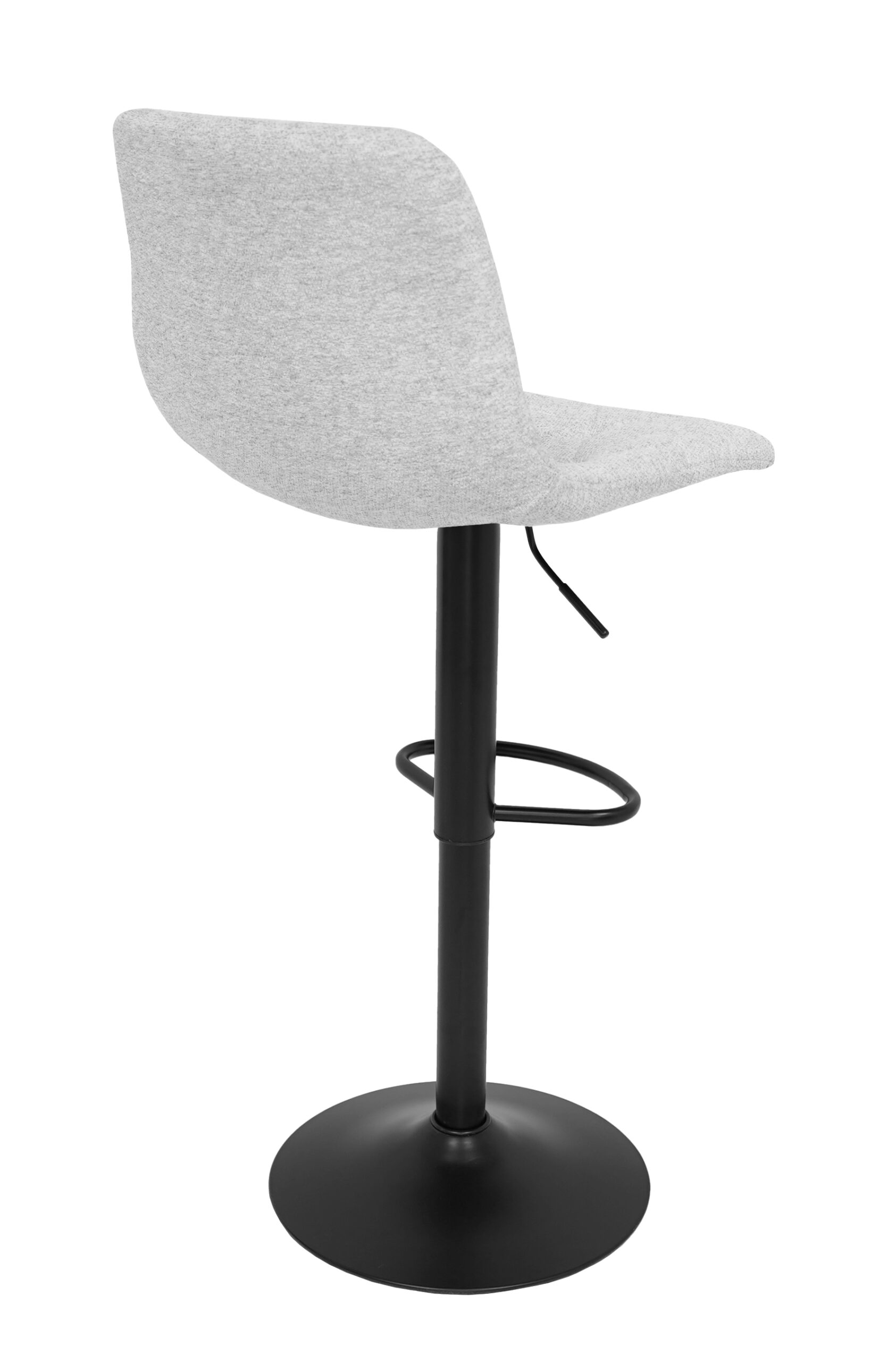 Ivory Luxe Velvet Bar Stool – Adjustable Beige Kitchen Island Chair 45x52x90cm