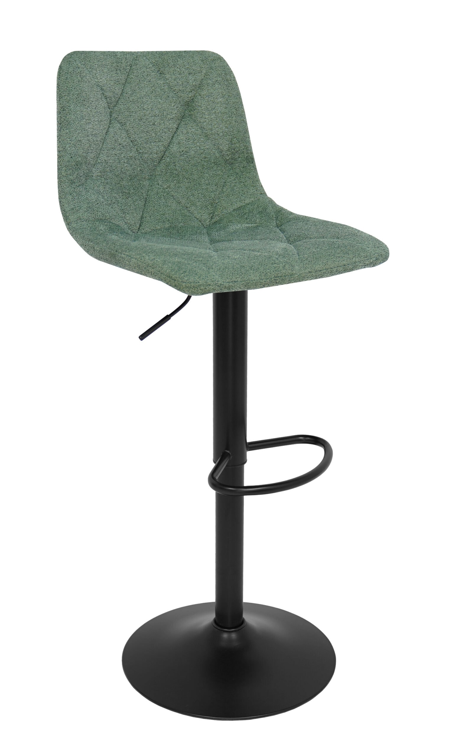 Ivory Luxe Velvet Bar Stool – Adjustable Beige Kitchen Island Chair 45x52x90cm