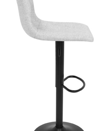 Ivory Luxe Velvet Bar Stool – Adjustable Beige Kitchen Island Chair 45x52x90cm