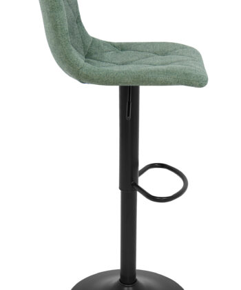 Ivory Luxe Velvet Bar Stool – Adjustable Beige Kitchen Island Chair 45x52x90cm