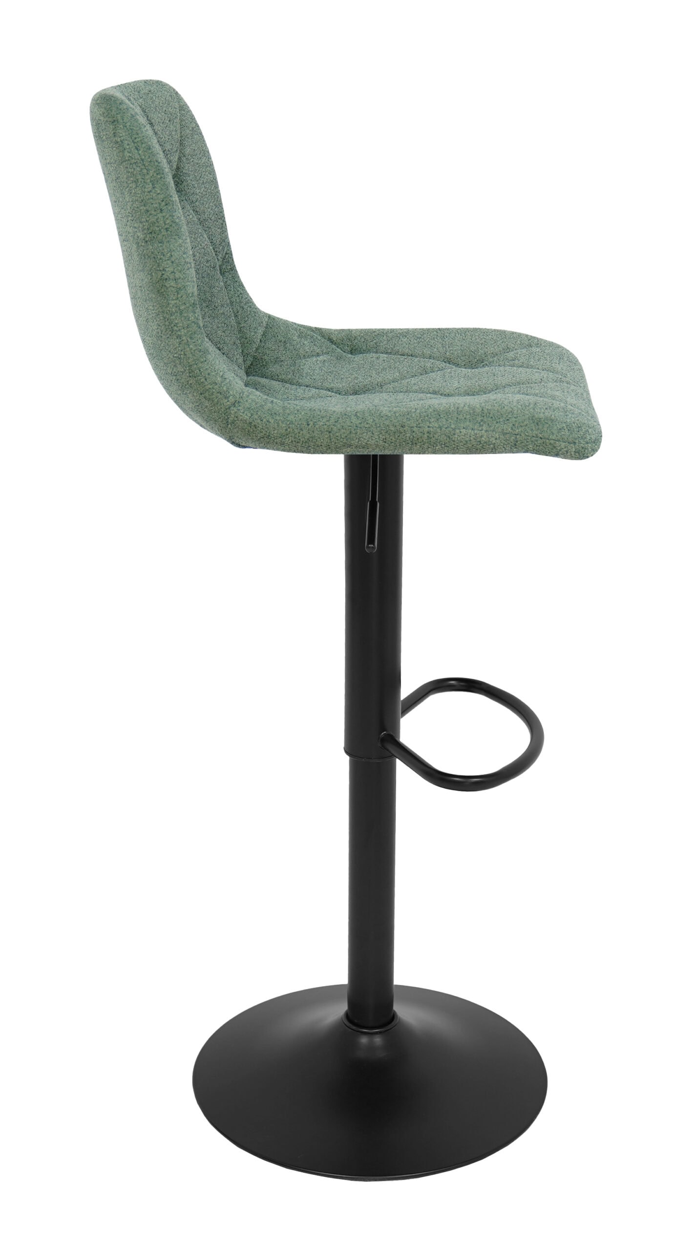 Ivory Luxe Velvet Bar Stool – Adjustable Beige Kitchen Island Chair 45x52x90cm