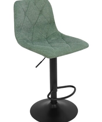 Ivory Luxe Velvet Bar Stool – Adjustable Beige Kitchen Island Chair 45x52x90cm