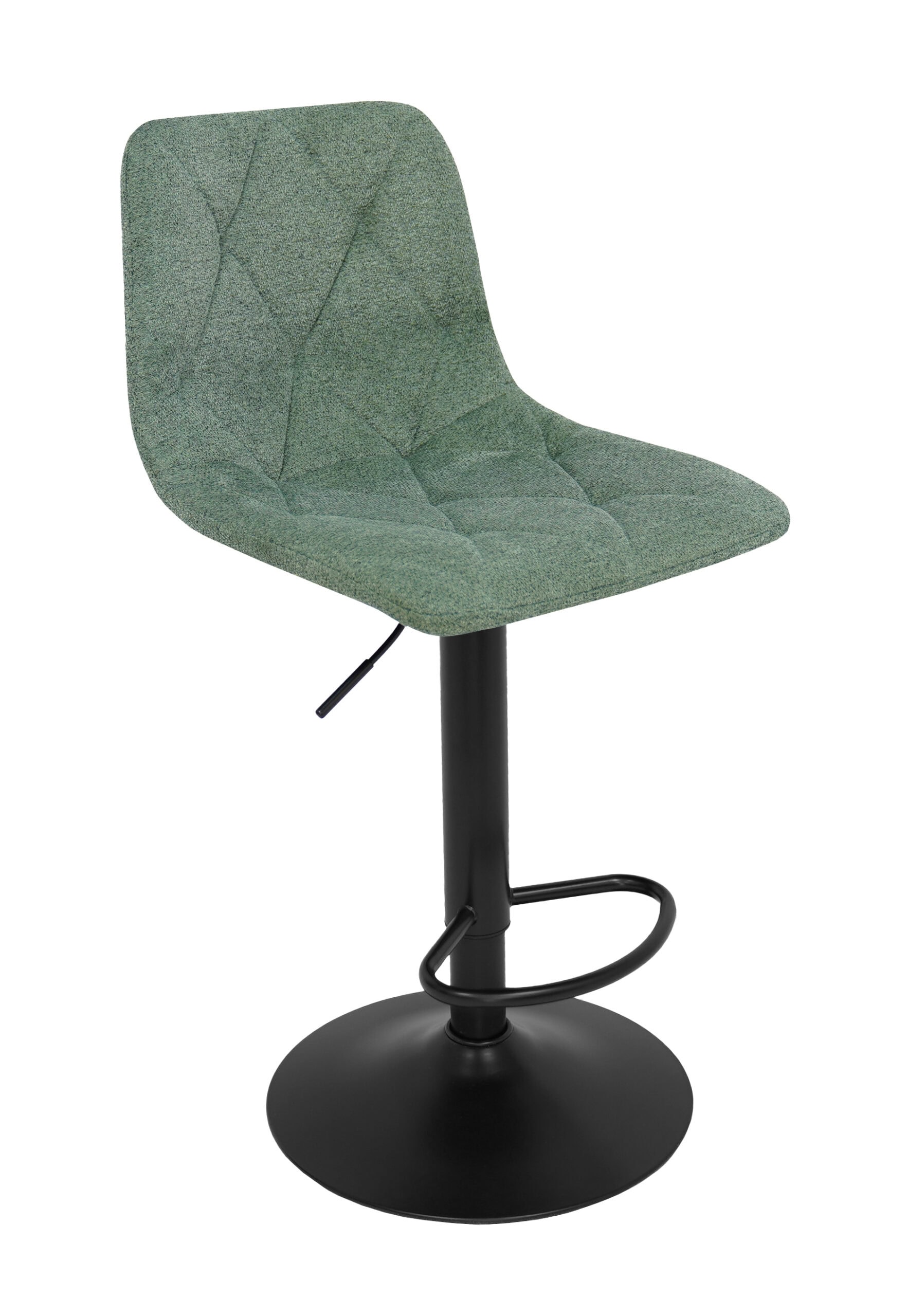 Ivory Luxe Velvet Bar Stool – Adjustable Beige Kitchen Island Chair 45x52x90cm