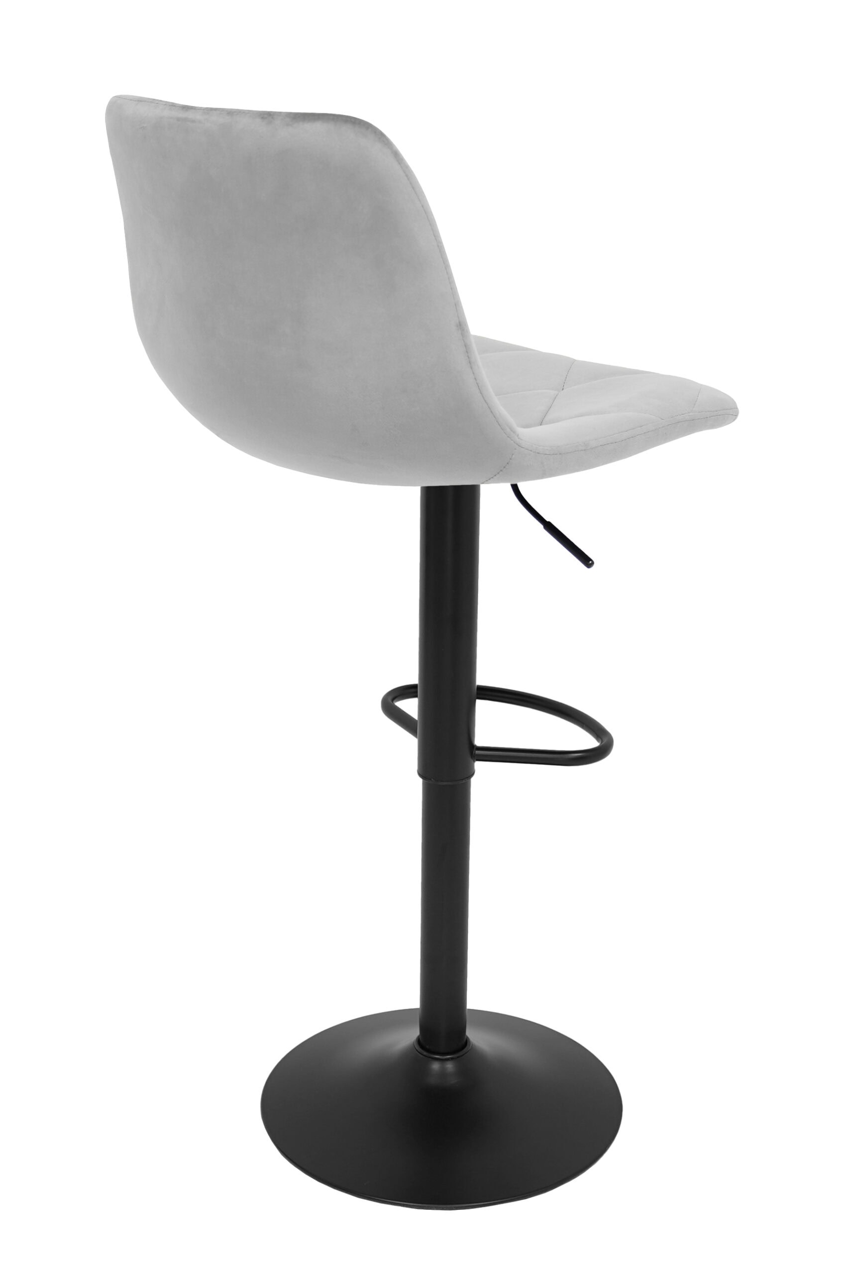 Ivory Luxe Velvet Bar Stool – Adjustable Beige Kitchen Island Chair 45x52x90cm