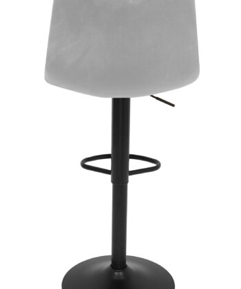 Ivory Luxe Velvet Bar Stool – Adjustable Beige Kitchen Island Chair 45x52x90cm