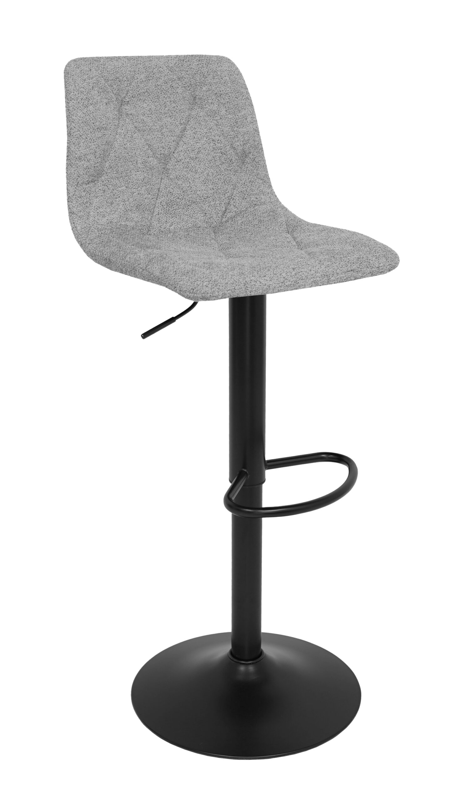 Ivory Luxe Velvet Bar Stool – Adjustable Beige Kitchen Island Chair 45x52x90cm