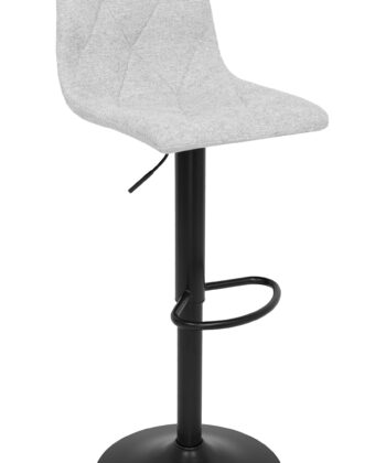Ivory Luxe Velvet Bar Stool – Adjustable Beige Kitchen Island Chair 45x52x90cm