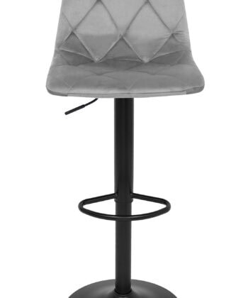 Ivory Luxe Velvet Bar Stool – Adjustable Beige Kitchen Island Chair 45x52x90cm