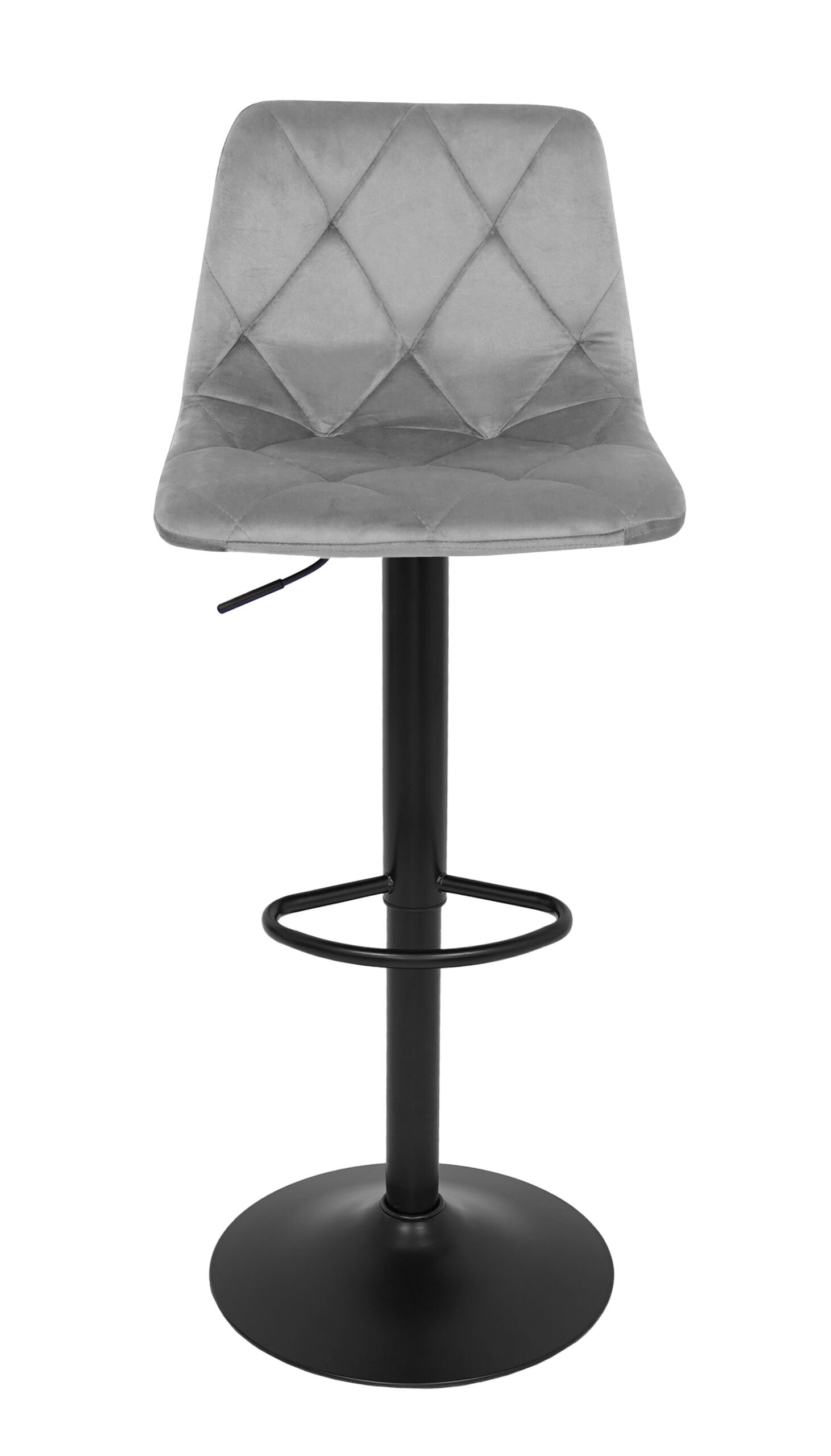 Ivory Luxe Velvet Bar Stool – Adjustable Beige Kitchen Island Chair 45x52x90cm