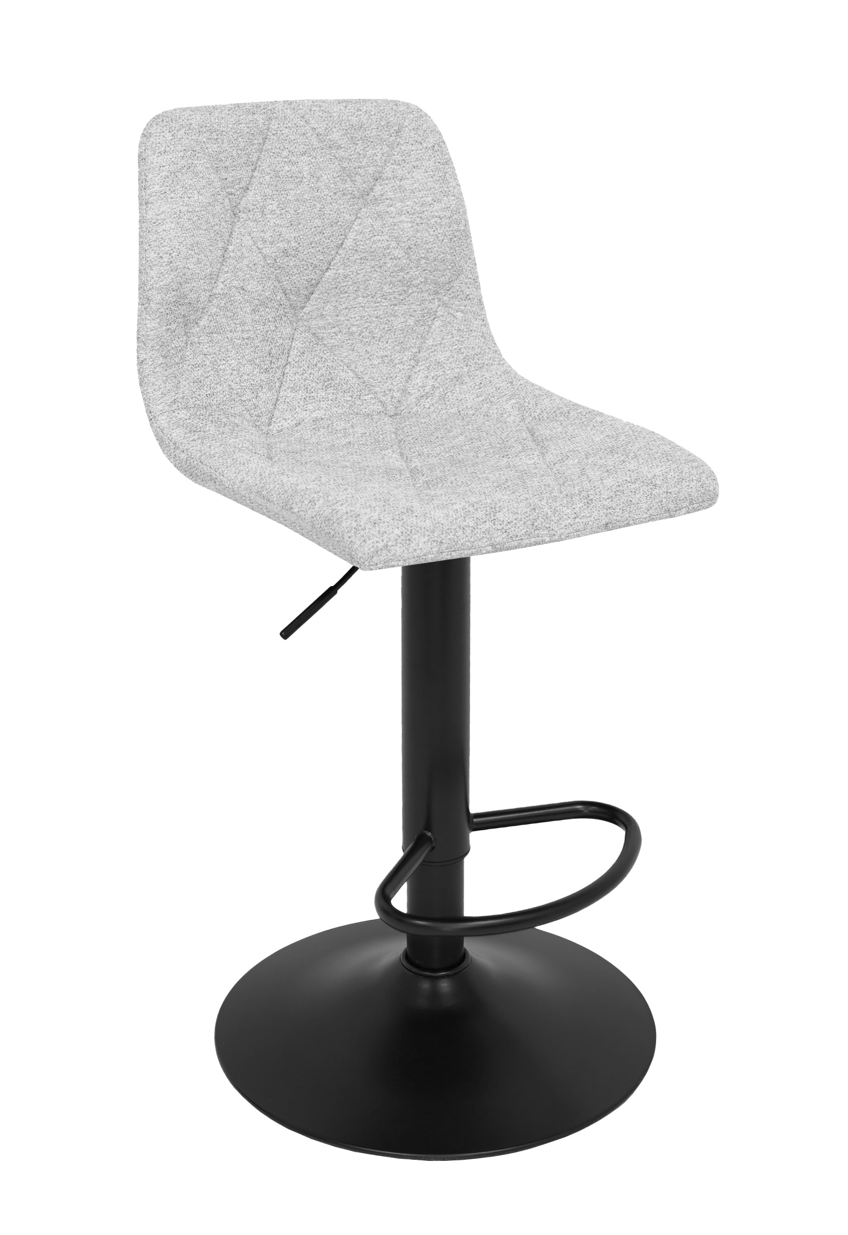 Ivory Luxe Velvet Bar Stool – Adjustable Beige Kitchen Island Chair 45x52x90cm