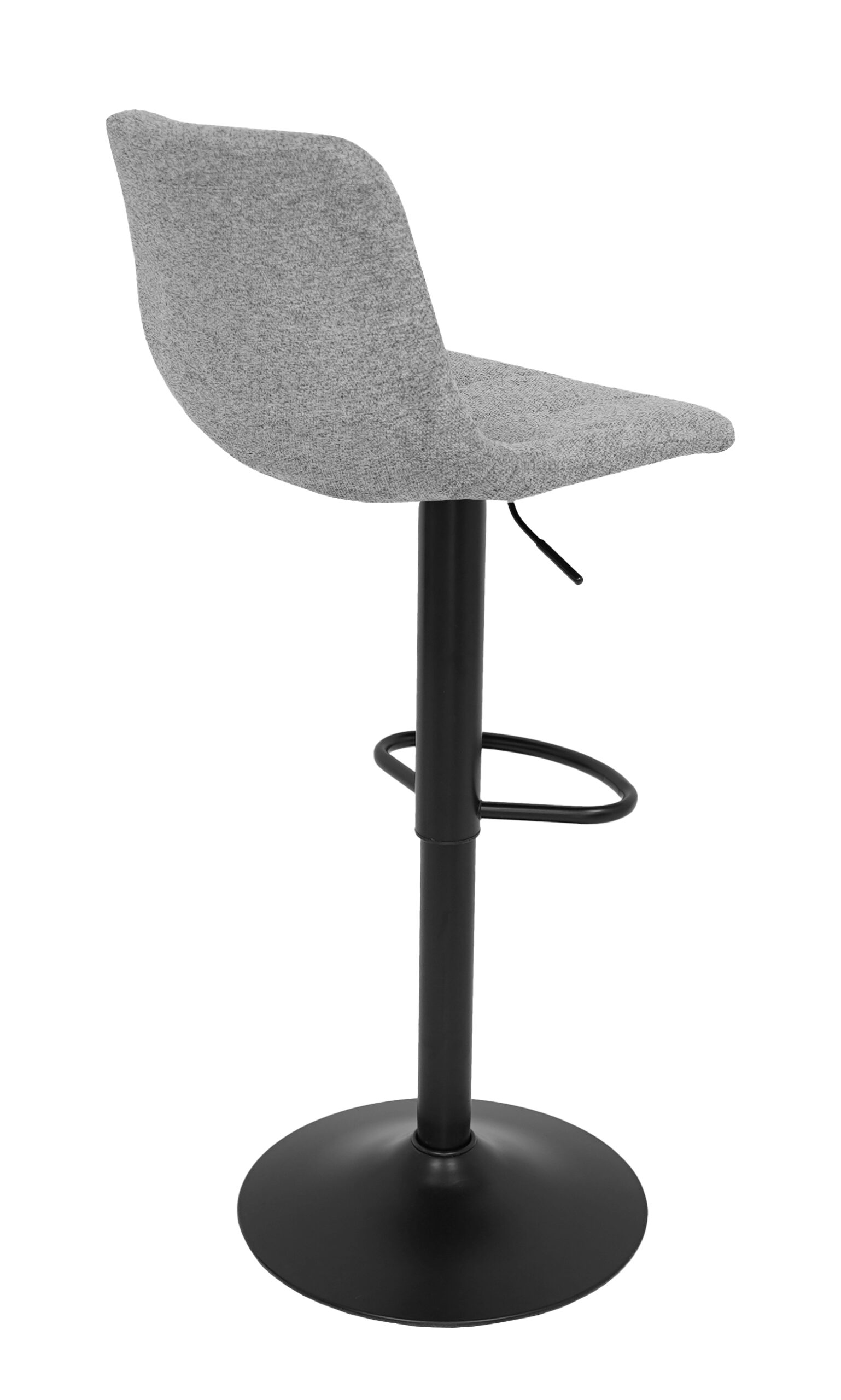 Ivory Luxe Velvet Bar Stool – Adjustable Beige Kitchen Island Chair 45x52x90cm
