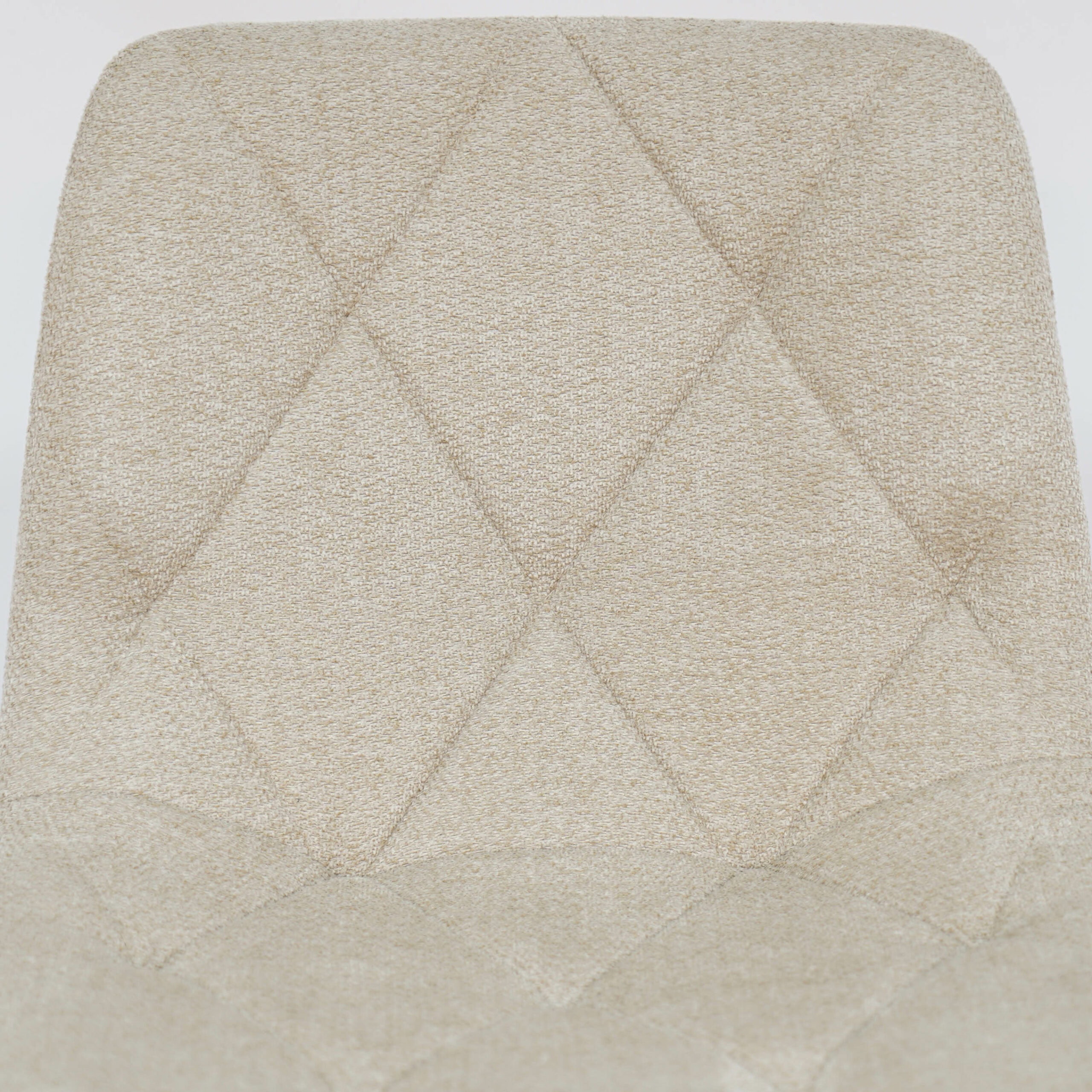 Ivory Luxe Velvet Bar Stool – Adjustable Beige Kitchen Island Chair 45x52x90cm