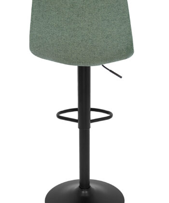 Ivory Luxe Velvet Bar Stool – Adjustable Beige Kitchen Island Chair 45x52x90cm
