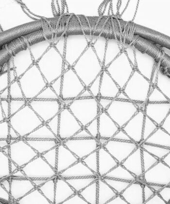 Kolumbia Black Boho Hanging Chair – Cotton Rope Swing “Stork’s Nest”