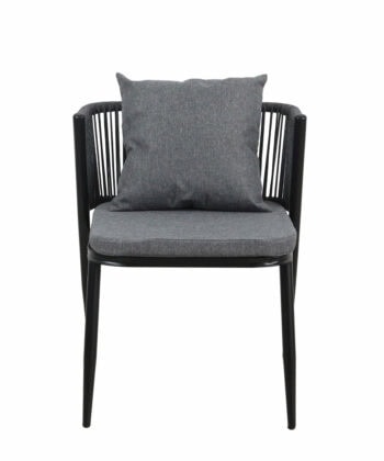 Korfu Coastal Patio Set – Beige Outdoor Table + 2 Chairs