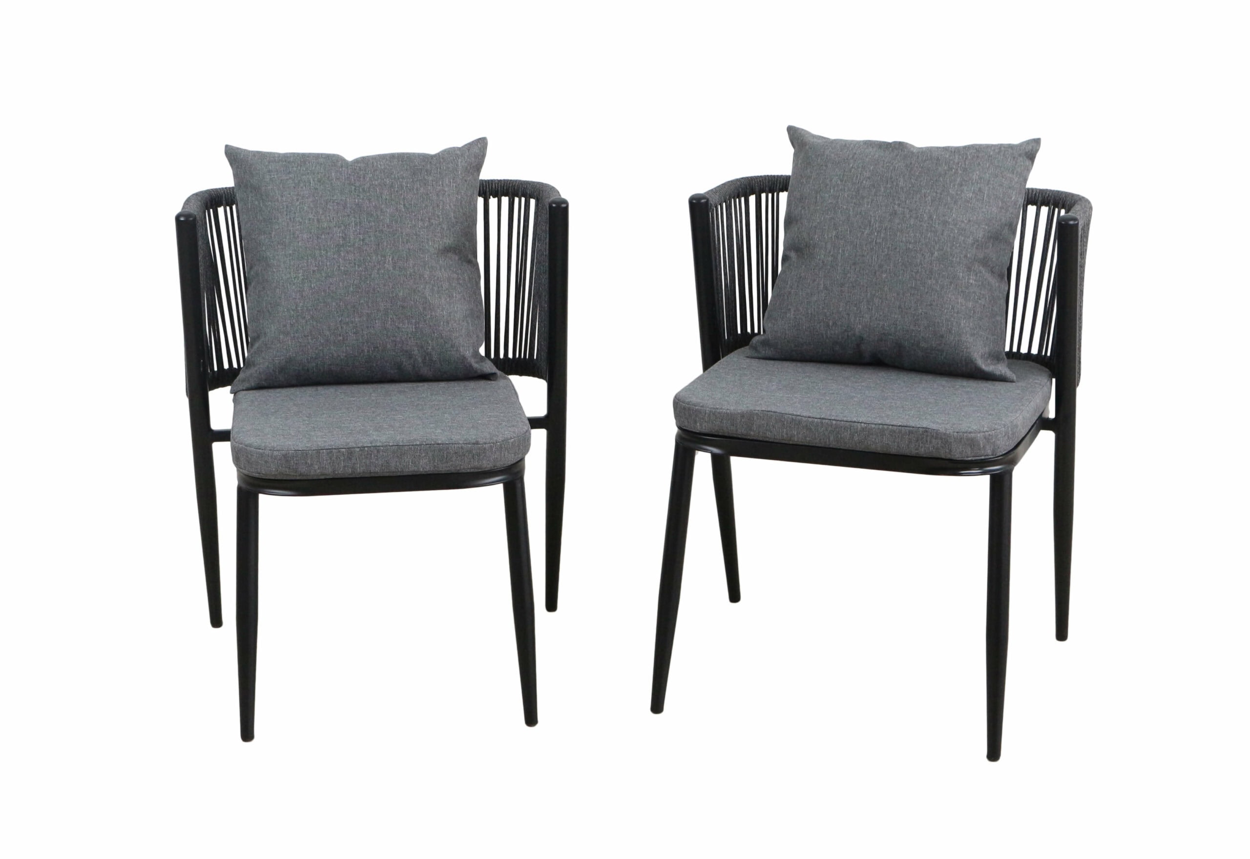 Korfu Coastal Patio Set – Beige Outdoor Table + 2 Chairs