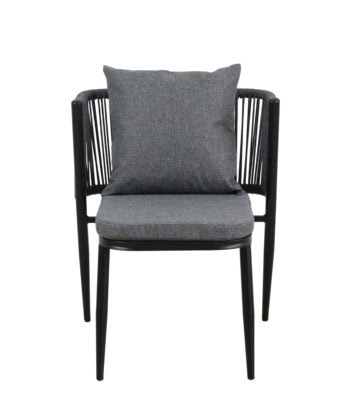 Korfu Coastal Patio Set – Beige Outdoor Table + 2 Chairs