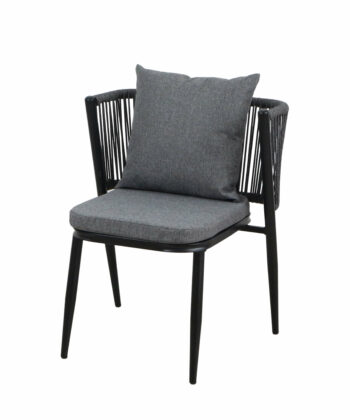Korfu Coastal Patio Set – Beige Outdoor Table + 2 Chairs