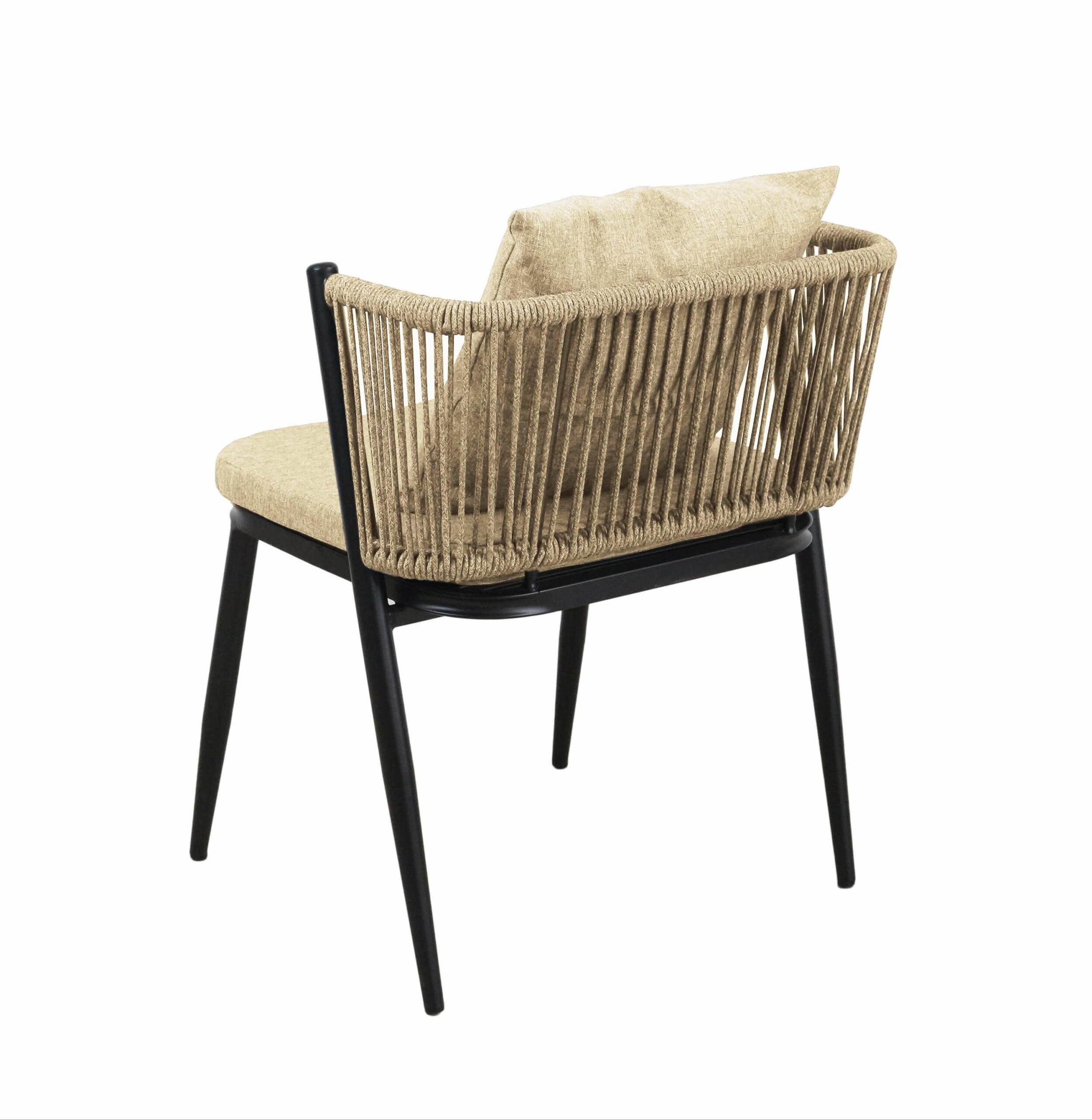 Korfu Coastal Patio Set – Beige Outdoor Table + 2 Chairs