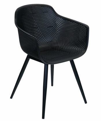 Orte Urban Terrace Chair – Black Polypropylene Armchair
