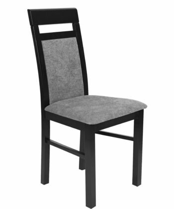 Storm Grey Elegance Chair – Black Beech Frame with Grey Chenille