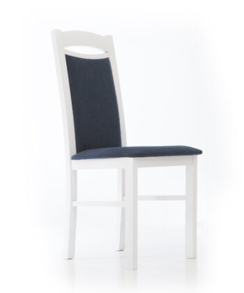 KT4 Classic Upholstered Dining Chair – White Beechwood Frame