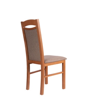 KT4 Classic Upholstered Dining Chair – White Beechwood Frame
