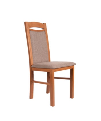 KT4 Classic Upholstered Dining Chair – White Beechwood Frame