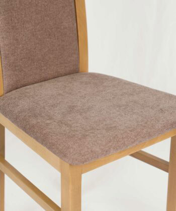Lefkas Timeless Chenille Chair – Beech Lefkas Frame with Grey Upholstery
