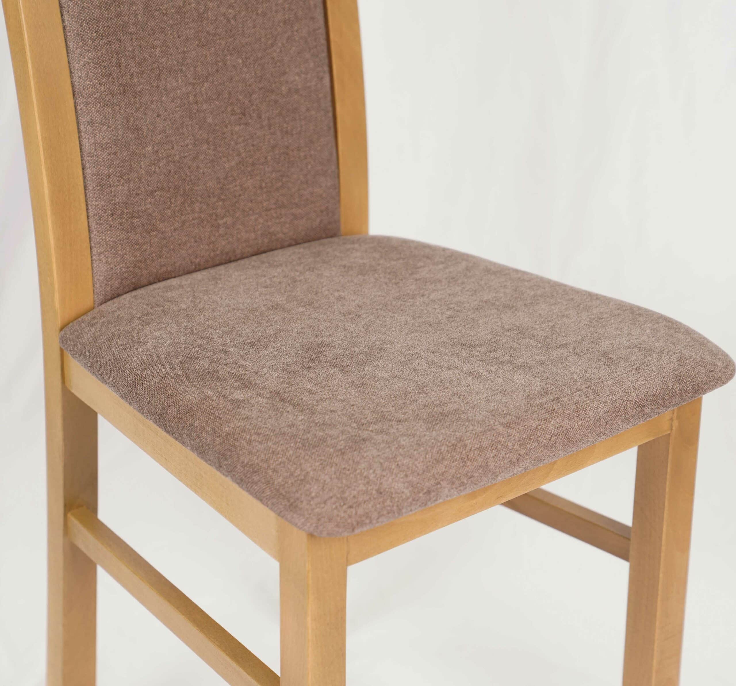 Lefkas Timeless Chenille Chair – Beech Lefkas Frame with Grey Upholstery