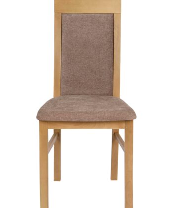Lefkas Timeless Chenille Chair – Beech Lefkas Frame with Grey Upholstery
