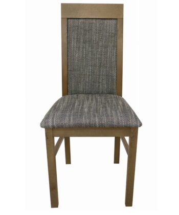 Lefkas Timeless Chenille Chair – Beech Lefkas Frame with Grey Upholstery