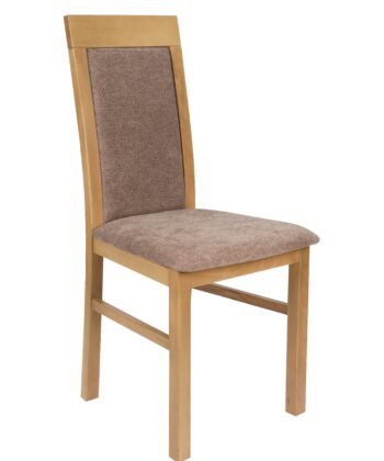 Lefkas Timeless Chenille Chair – Beech Lefkas Frame with Grey Upholstery