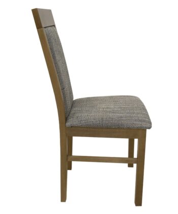 Lefkas Timeless Chenille Chair – Beech Lefkas Frame with Grey Upholstery