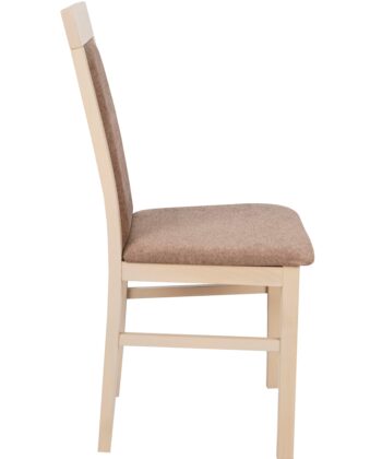 Lefkas Timeless Chenille Chair – Beech Lefkas Frame with Grey Upholstery