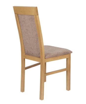 Lefkas Timeless Chenille Chair – Beech Lefkas Frame with Grey Upholstery