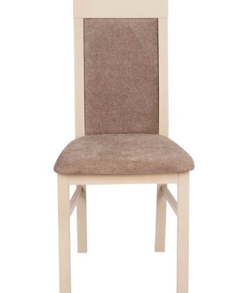 Lefkas Timeless Chenille Chair – Beech Lefkas Frame with Grey Upholstery