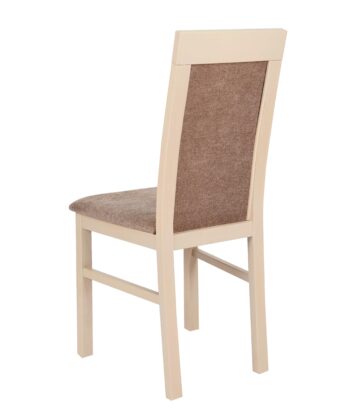 Lefkas Timeless Chenille Chair – Beech Lefkas Frame with Grey Upholstery