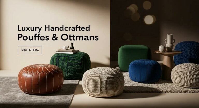 Luxury Handcrafted Pouffes & Ottomans