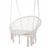 Kolumbia Black Boho Hanging Chair – Cotton Rope Swing “Stork’s Nest”
